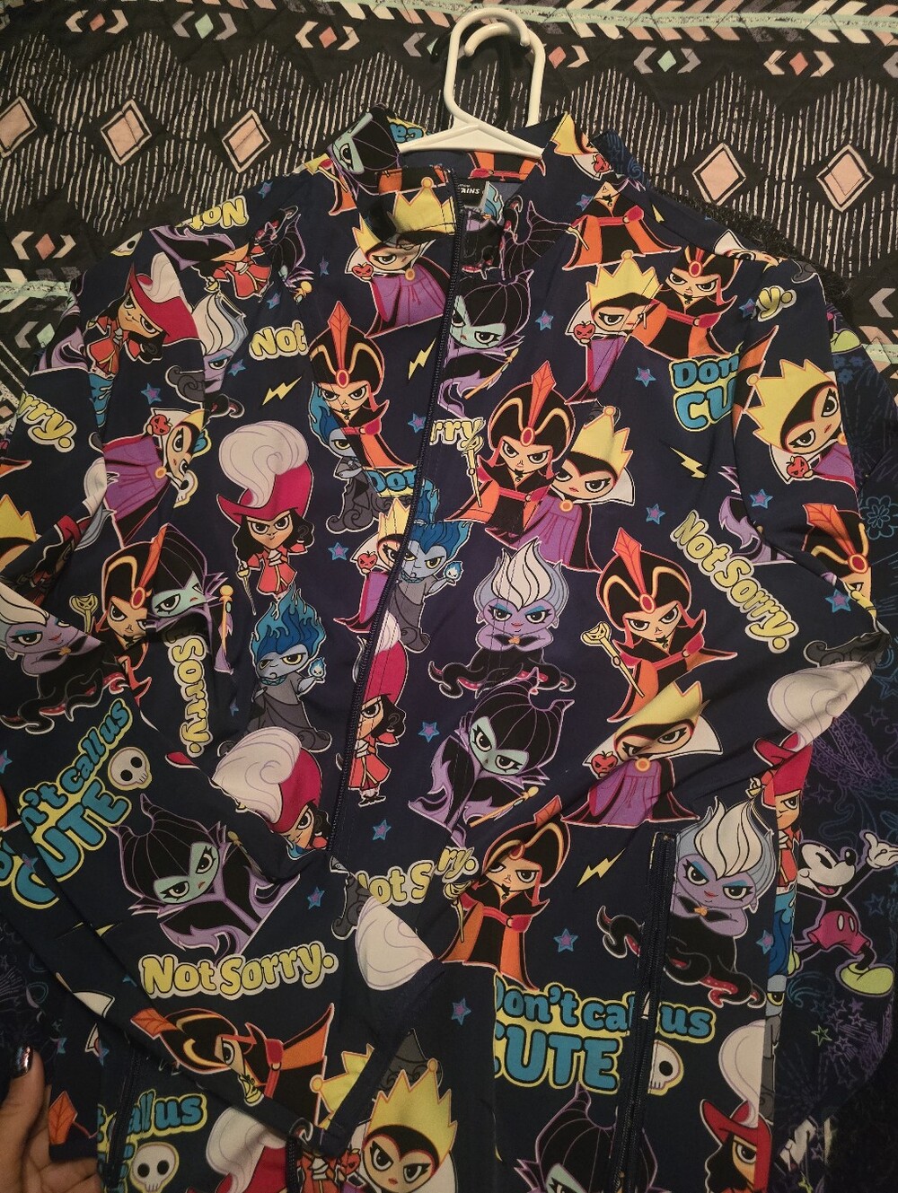Cartoon Villain Scrub Jacket